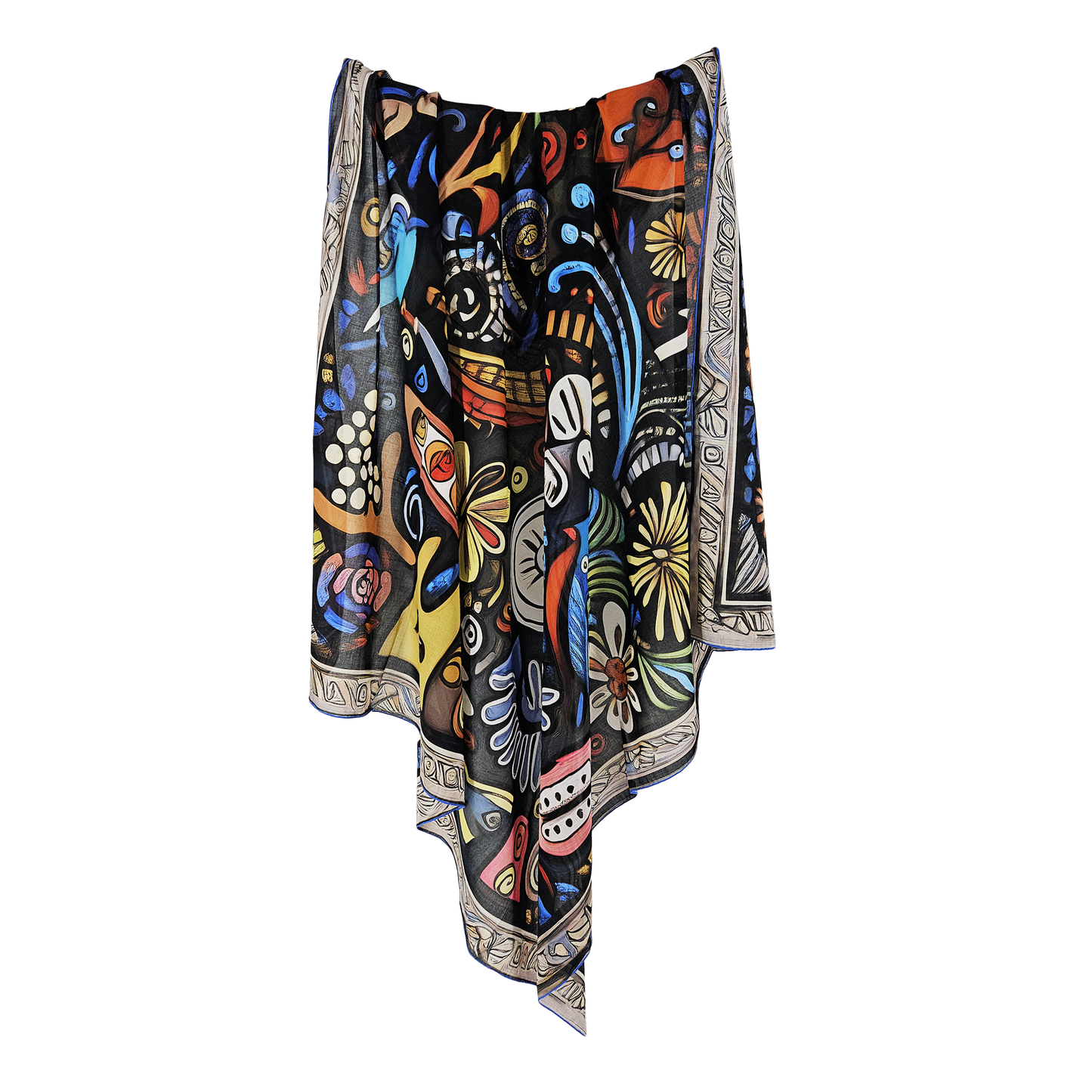 DAILYNEST - 135x135 cm pamuklu pareo/şal