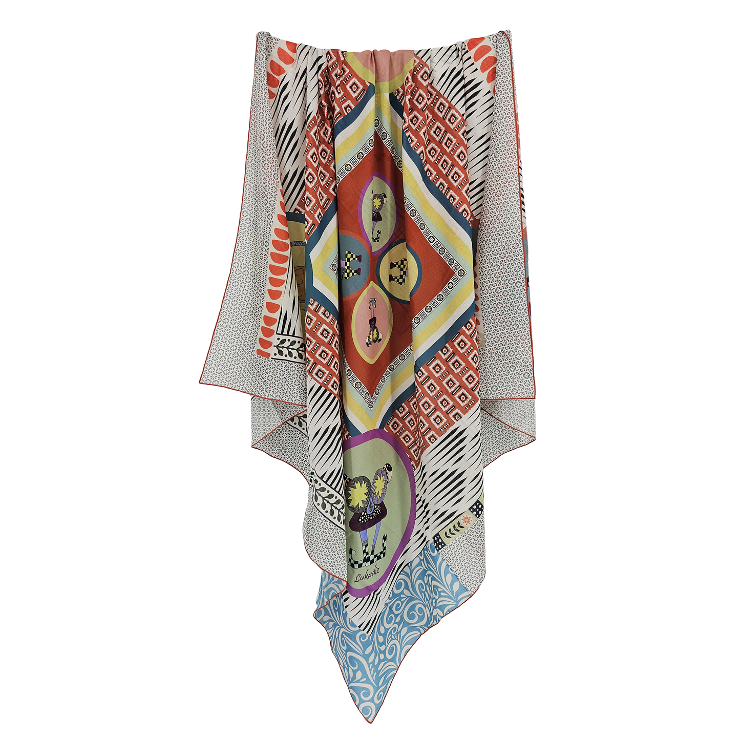 LOOMA - 135x135 cm cotton pareo/shawl