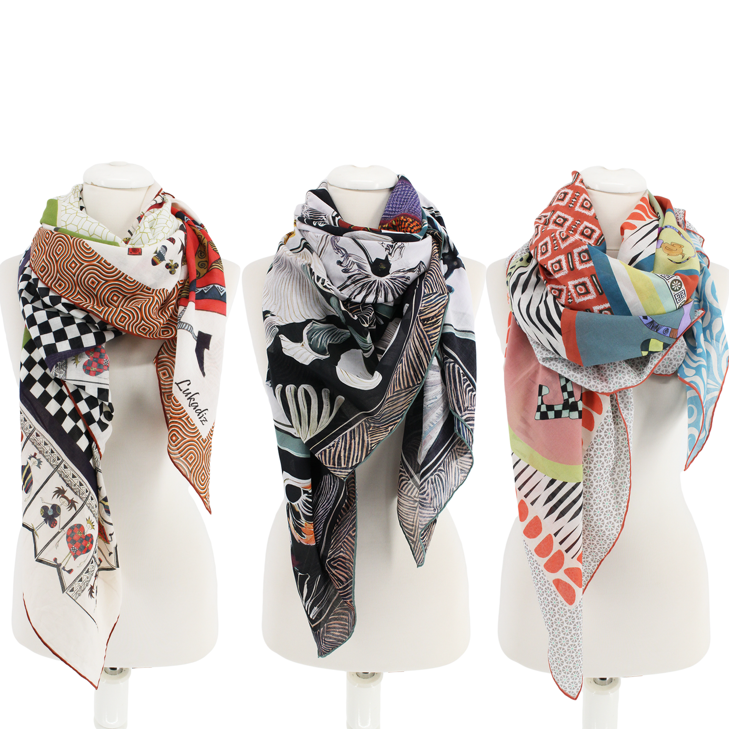 Cotton Scarves/Pareos 135x135 cm