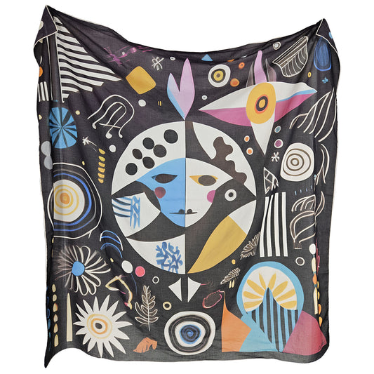 BARELOOM   -   135x135 cm pamuklu pareo/şal