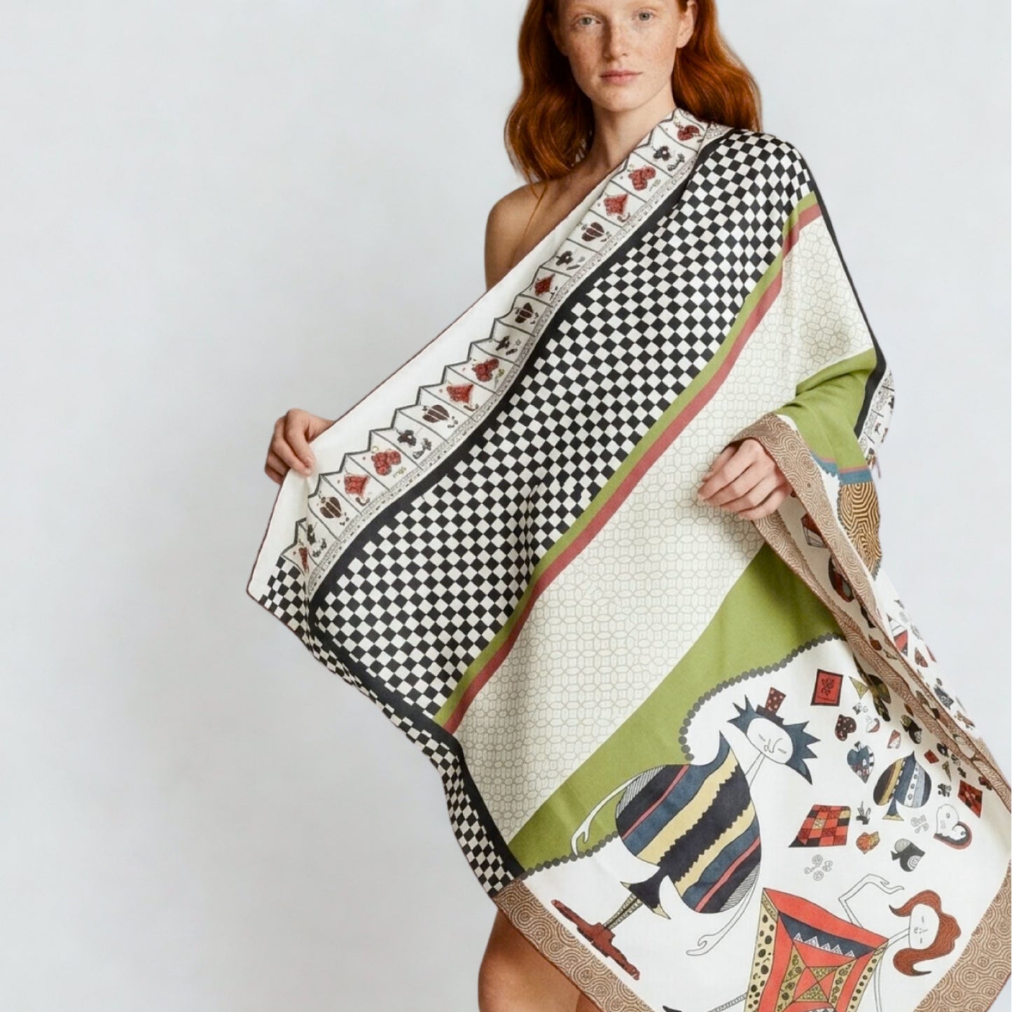 SOFT NEST   -   135x135 cm pamuklu pareo/şal