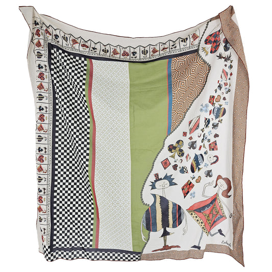 SOFT NEST   -   135x135 cm pamuklu pareo/şal
