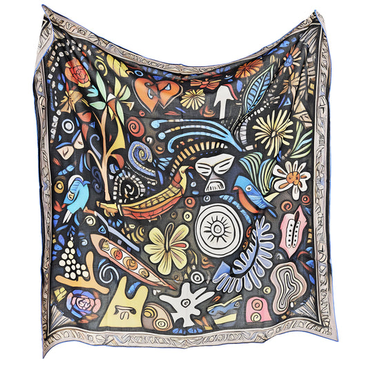 DAILYNEST   -   135x135 cm pamuklu pareo/şal