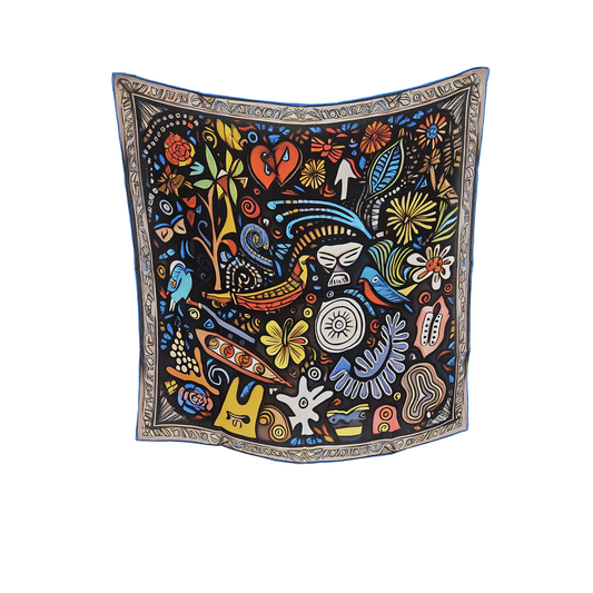 SHEEN LOOP   -   65x65 cm ipek eşarp