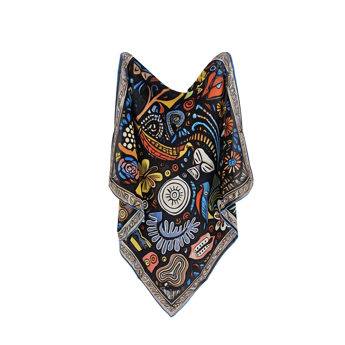 SHEEN LOOP   -   65x65 cm silk scarf