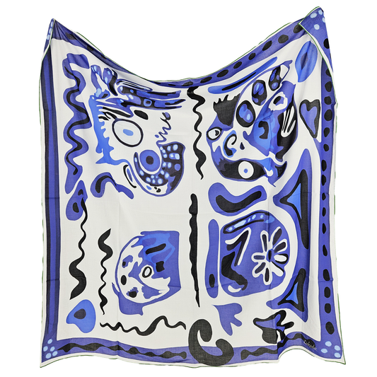 BREEZY COTTON   -   135x135 cm pamuklu pareo/şal