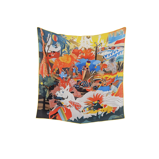 LUSH LOOP   -   65x65 cm silk scarf