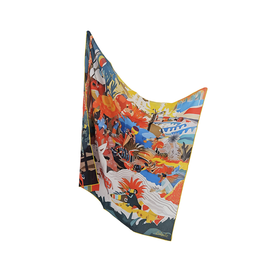 LUSH LOOP   -   65x65 cm silk scarf