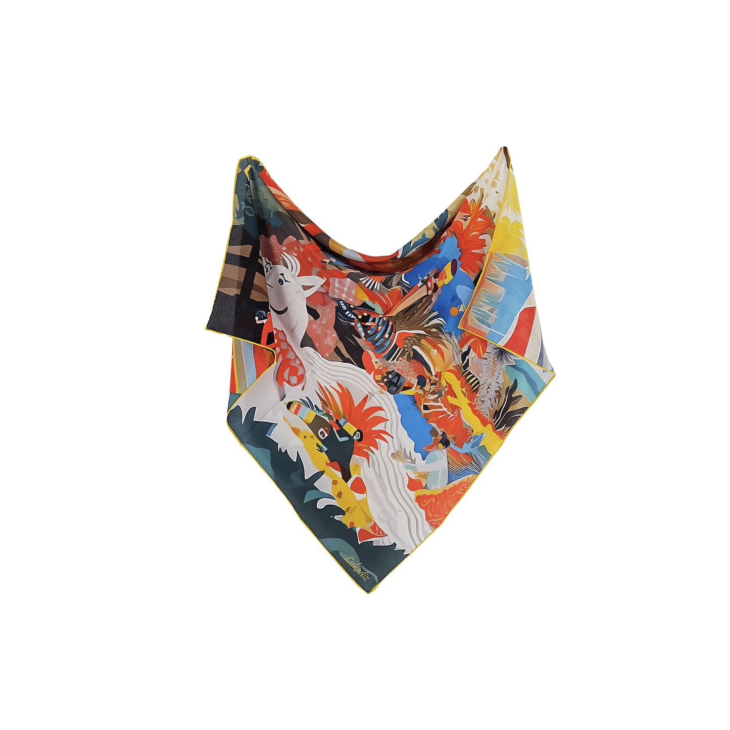 LUSH LOOP   -   65x65 cm silk scarf
