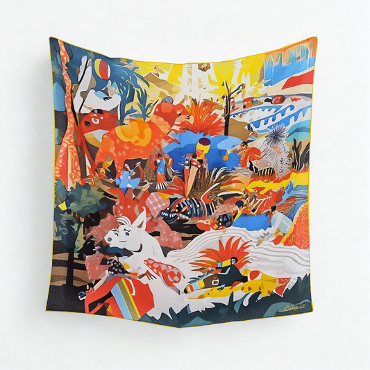 PALM WHISPER  -   65x65 cm ipek eşarp