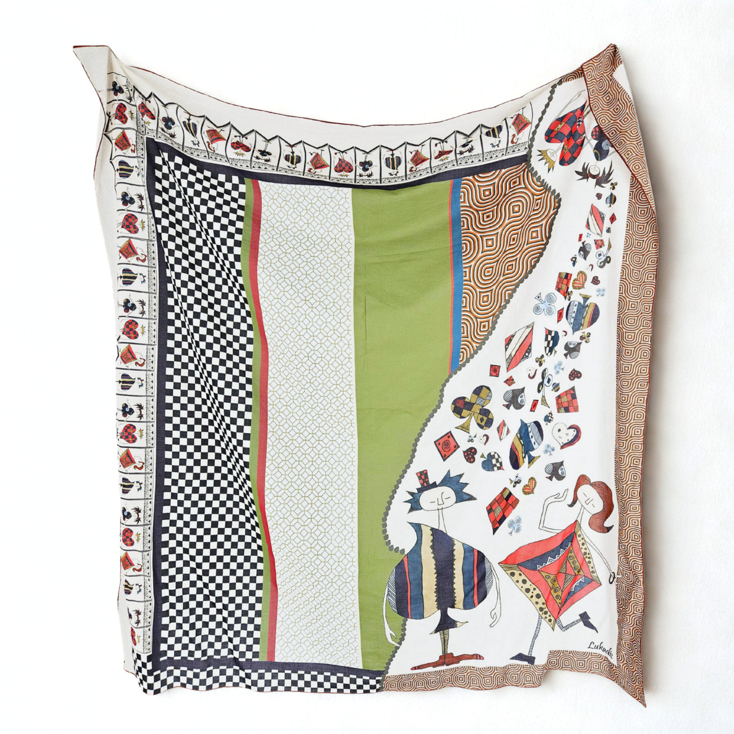 SOFT NEST   -   135x135 cm pamuklu pareo/şal