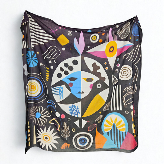 BARELOOM   -   135x135 cm pamuklu pareo/şal