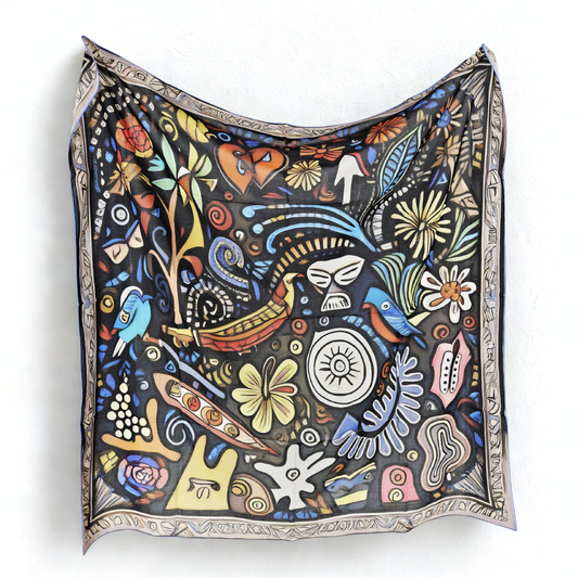 DAILYNEST   -   135x135 cm pamuklu pareo/şal