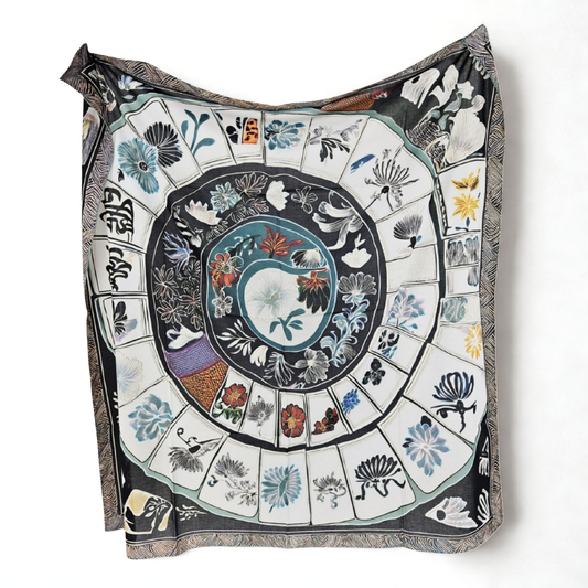EASE & EARTH   -   135x135 cm pamuklu pareo/şal