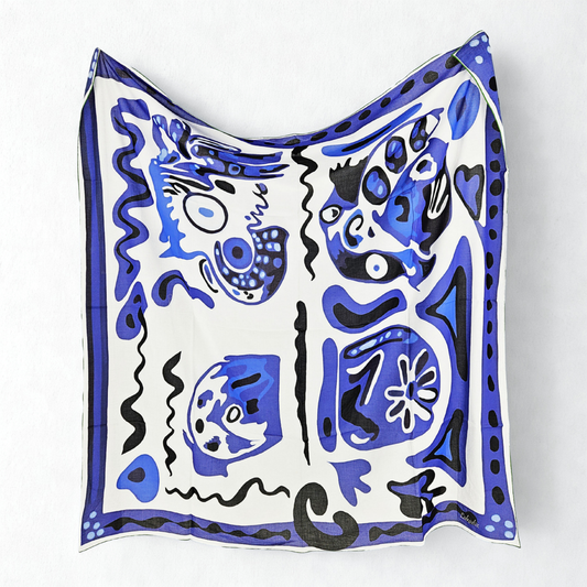 BREEZY COTTON   -   135x135 cm pamuklu pareo/şal