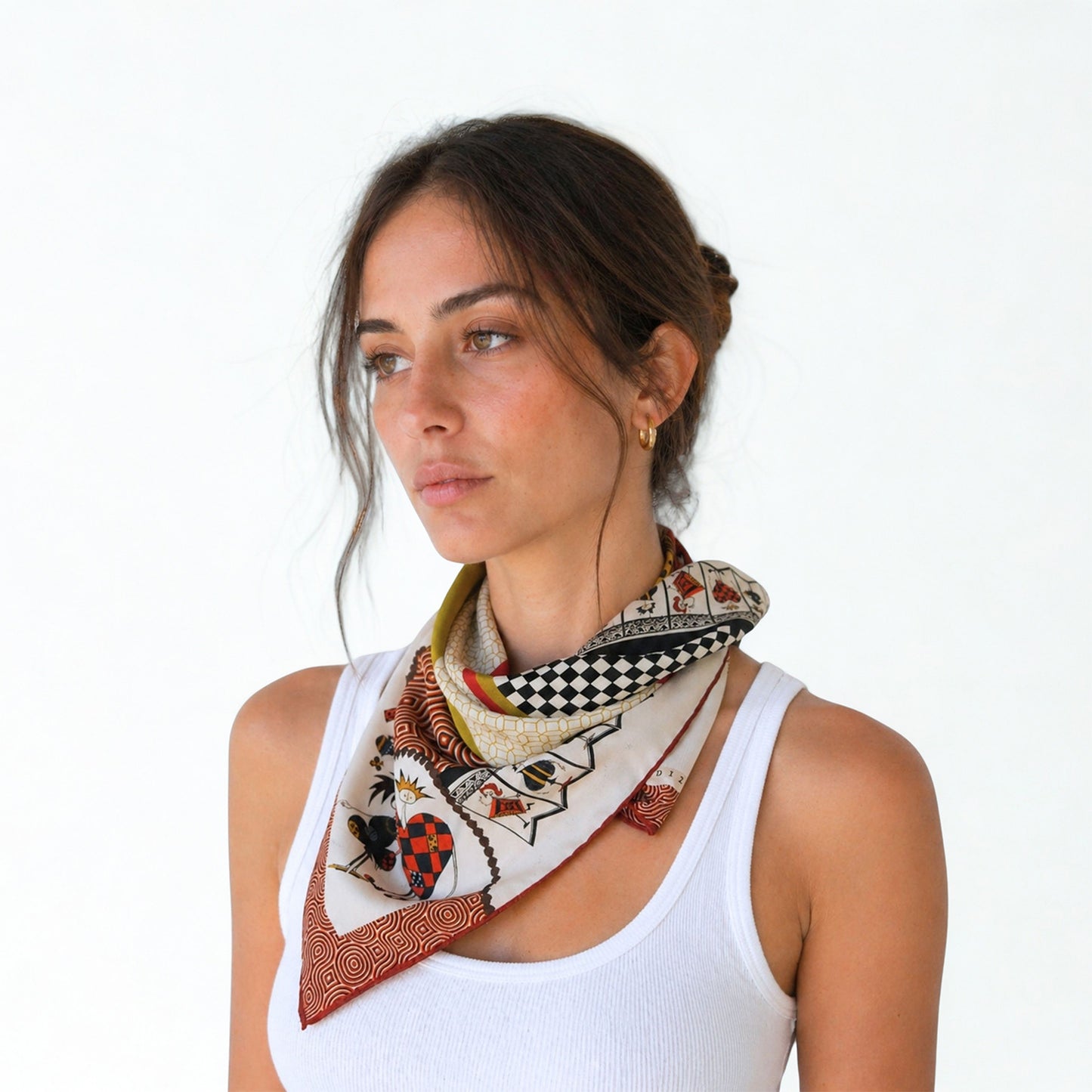 SOFT NEST - 65x65 cm silk scarf